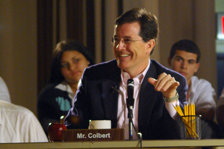 Stephen Colbert presents a new grant program from DonorsChoose.org and the Gate Foundation. Stephen Colbert presents a new grant program from DonorsChoose.org and the Gate Foundation.