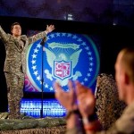 Victorious Stephen at Camp Victory - Photo from Multi-National Corps -- Iraq