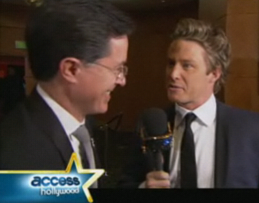 Access Hollywood - 2010 Grammys - Stephen Colbert and Billy Bush