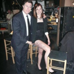 Colbert-Reutter Stephen with Katherine Reutter and her autographed thigh