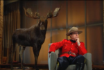 Colbert and moose Stephen Colbert: The Full Mountie. And the Moose Formerly Known as Ebersol.