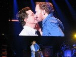 Stephen Colbert gets all up in Conan's face - photo courtesy of Twitter user @TomChau