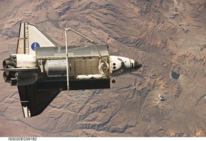 Discovery_in_orbit Discovery in orbit. Photo credit: NASA