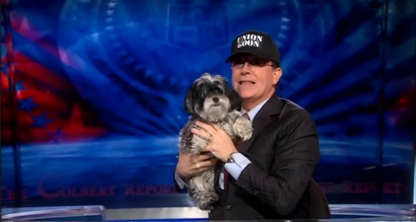 Feb 23 2011_peakaboo Stephen Colbert and Butterbean
