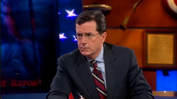 Feb 24 2011_maskpose Stephen Colbert hacked by anonymous