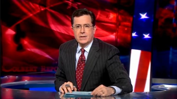 Feb 28 2011_RedDotTie Stephen Colbert on February 28, 2011