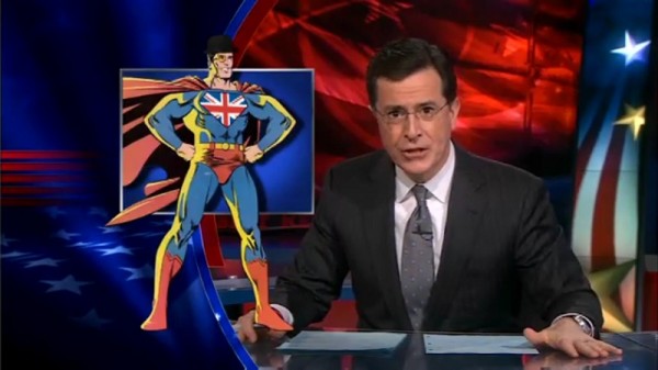 Feb02_2011_UKSuperman Smashing Gent no match for Stephen Colbert