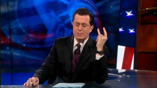 Stephen Colbert pensive