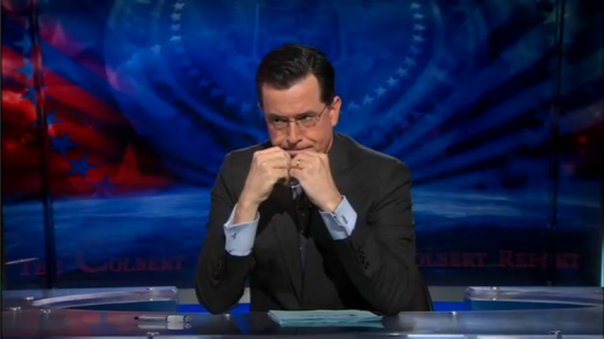 Stephen Colbert on the TCR on January 13, 2011