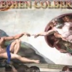 Stephen Colbert in his Raging Art On