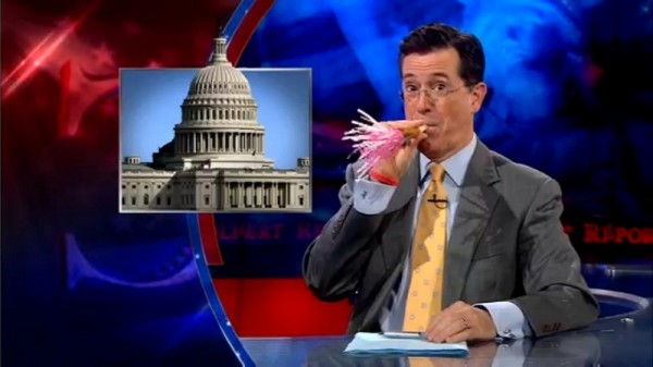 May 3 2011_0010_humanbloodandbabyteeth Stephen Colbert celebrates disaster