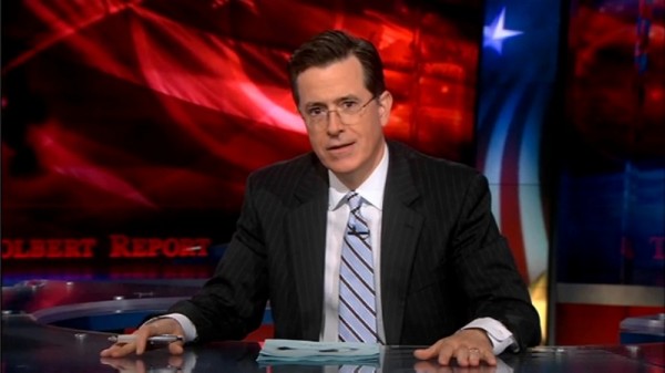 May 5 2011_0009 Stephen Colbert, beautiful striped tie