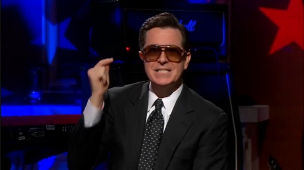 May 9_2011_0011 Stephen Colbert with Lupe Fiasco's cool sun glasses
