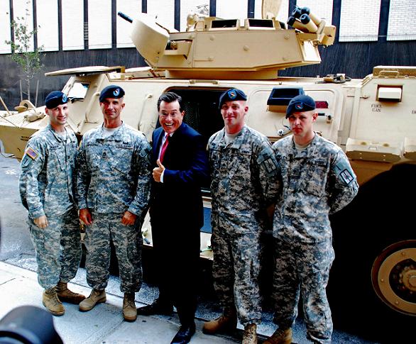 Stephen Colbert - Guardian - Photo by Lt. Col. Paul Fanning, New York Army National Guard