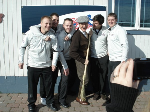 Stephen Colbert and US Men's Curling Team