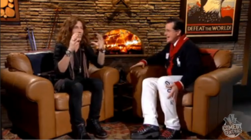 Shaun White and Stephen Colbert on the Colbert Report