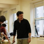 Stephen Colbert at "Company" rehearsal