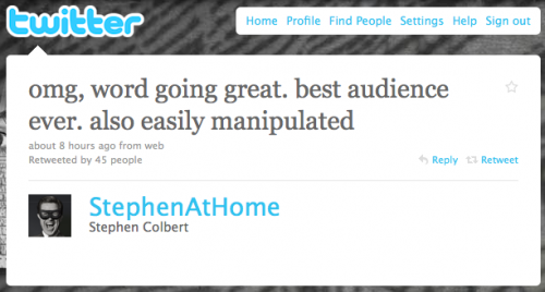 StephenAtHome - Stephen Colbert Twitter StephenAtHome - Stephen Colbert Twitter
