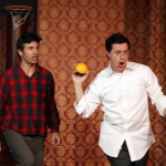 Stephen_Paul_SC_50th_small Stephen Colbert and Paul Dinello perform at Second City's 50th anniversary