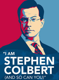 Stephen Colbert a la Shepard Fairey -- Two River Theater Company graphic Stephen Colbert a la Shepard Fairey -- Two River Theater Company graphic