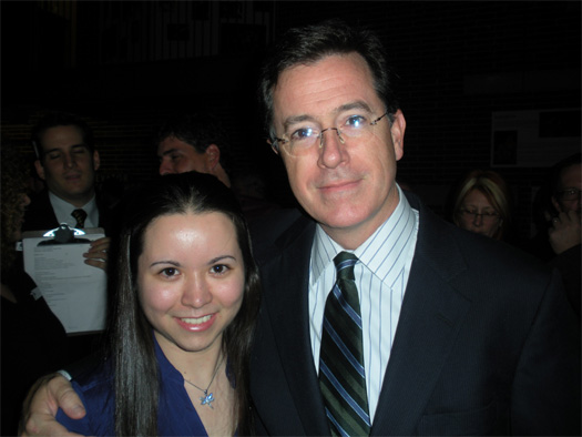 Elizabeth (narsilicious) and Stephen Colbert Emily (narsilicious) and Stephen Colbert