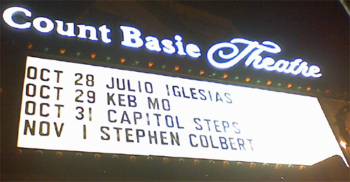 Two Rivers benefit at the Count Basie theater featuring Stephen Colbert Two Rivers benefit at the Count Basie theater featuring Stephen Colbert