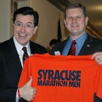 Stephen and Dan Maffei film their BKAD Courtesy Rep. Dan Maffei's office