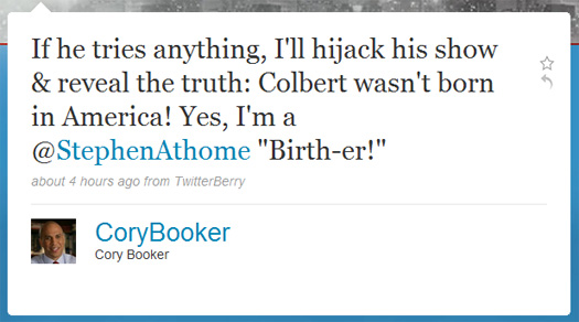 via Cory Booker on Twitter via Cory Booker on Twitter