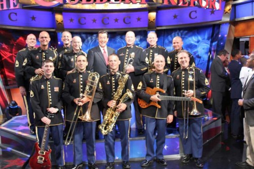 The US Army Jazz Ambassadors on the set of the Colbert Report The US Army Jazz Ambassadors on the set of the Colbert Report
