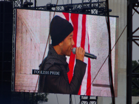 John Legend performs at the Inaugural Celebration. Click on the image to enlarge.