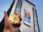 NPR's Medal Of Fear, outside the NPR building NPR's Medal Of Fear, outside the NPR building