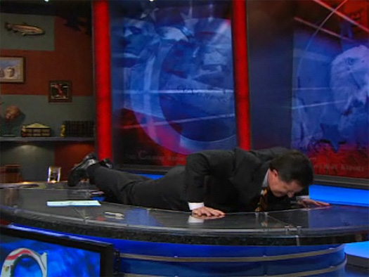 Stephen Colbert - November 30, 2009 I was just being young and athletic, excuse me.