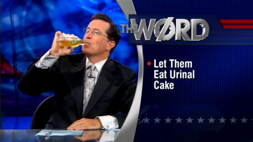 Stephen Colbert drinks Bud Light Lime