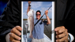 Stephen Colbert caught a fish THIS BIG! Stephen Colbert caught a fish THIS BIG!
