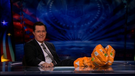 If I wanted things I had to make the effort to purchase, I'd start wearing shoes again instead of empty dog food bags. Stephen Colbert Coma Cozy