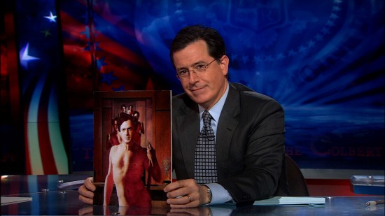 What can I say, I was in college and I needed the beer money. Don't judge me. Stephen Colbert Shirtless Portrait