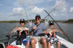 Stephen Colbert goes fishing with his sons Peter and John Stephen Colbert goes fishing with his sons Peter and John