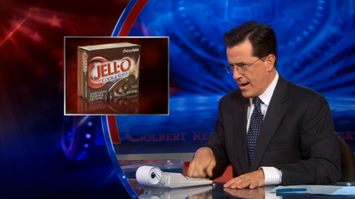 Stephen Colbert does Pudding Mathematics Stephen Colbert does Pudding Mathematics